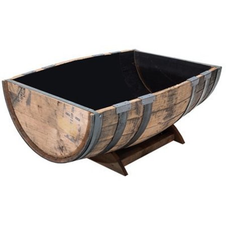 REAL WOOD PRODUCTS Oak Barrel GDN Planter B110